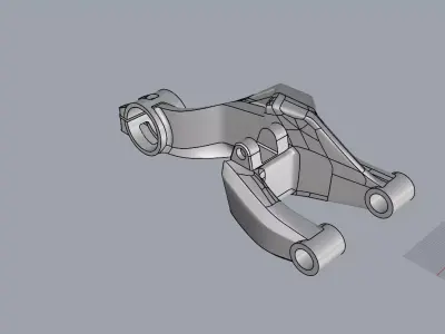 HONDA SINGLE SIDED SWING ARM PROTOTYPE V3 ENGINE AT EICMA 3D model