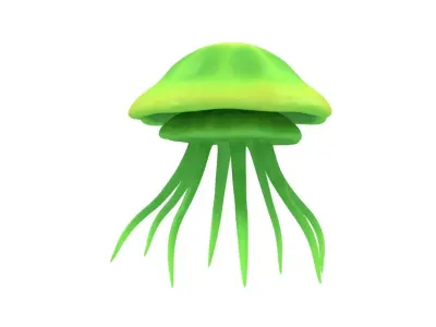 Jellyfish Green 3D model