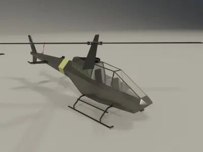 Lowpoly Helicopters Pack Low-poly 3D model