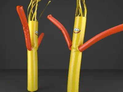 Animated Skydancer 3D model