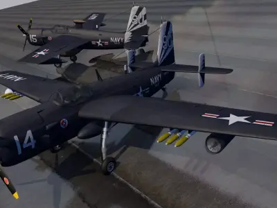 Grumman AF Guardian 3D model