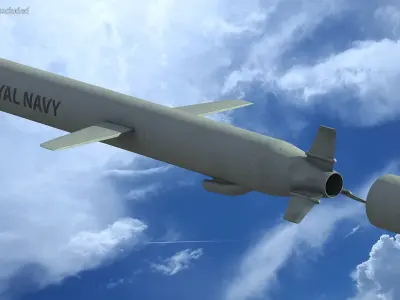 BGM-109 General Dynamics Tomahawk Missile 3D model