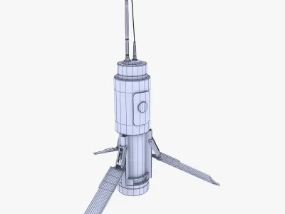 T-UGS Motion Sensor Low-poly 3D model