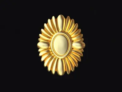 Central decor ornament for furniture Free 3D model