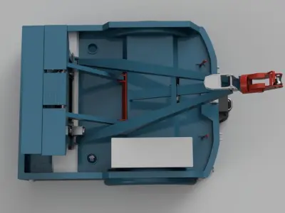 Industrial wrecker parts 3D model 3D model