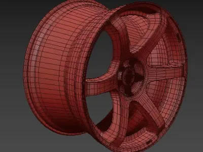 Enkei T6S Wheel  3D model