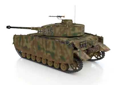 PzKpfw IV - Panzer 4 - Ausf H - 615 3D model