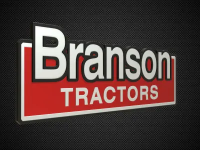 branson logo 3D model