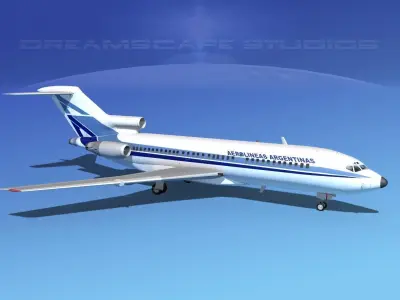 Boeing 727-100 Aerolineas Argentinas 1 3D model