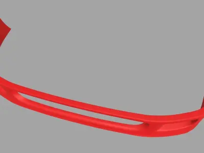 Front Bumper Ferrari F40 Low-poly 3D model