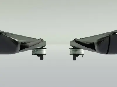 speargun carbon Low-poly 3D model