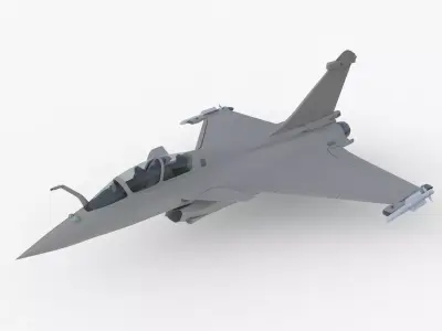 Aircraft Rafaele B Fly Clay 3D model