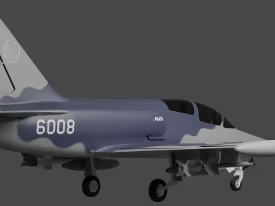 Aero Vodochody L-159T2 - MILITARY ADVANCED JET TRAINER - 3D model