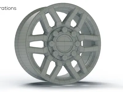 Automobile 3D Rim 3D model