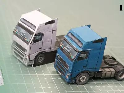 SPBox-001 - papercraft cut model Free 3D model