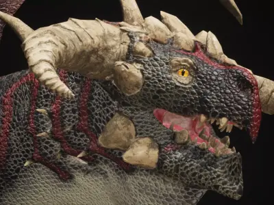 Dragon 13 UE4 Low-poly 3D model