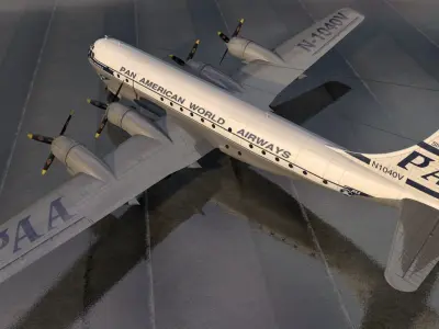 Boeing B-377 Stratocruiser 3D model