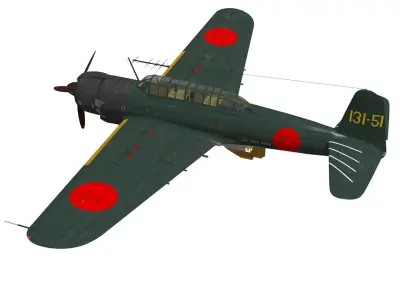 Nakajima B6N2 Tenzan Type12 Kou 3D model