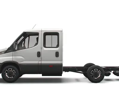 Iveco Daily Crew Cab L2 Chassis 2022 3D model