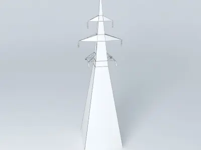 Transmission line tower %2326 Chiekurkalns Riga Latvia Free 3D model