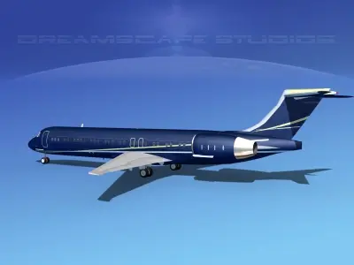 McDonnell Douglas MD-87 Corporate 3 3D model
