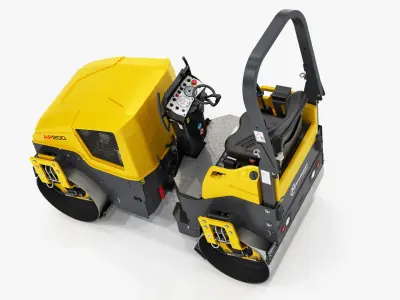 Asphalt Roller Generic 3D model