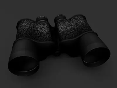 Binoculars Free low-poly 3D model