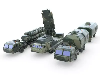 Antey collection military missile 3D model