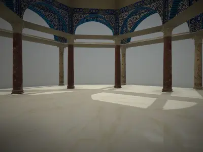 Qubbat Al-Silsila - Dome Of The Chain 3D Model 3D model