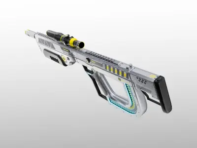 X Sniper Low-poly 3D model