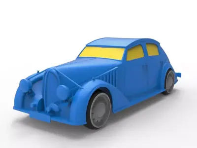 Avions Voisin 1934 Classic Car 3D print model