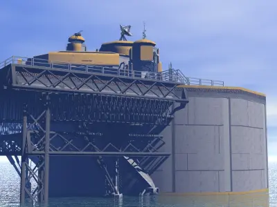 Processing Plant Station 3D model