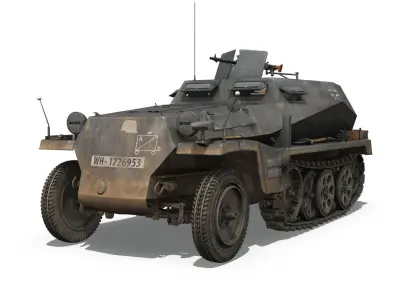 SDKFZ 250 - Halftruck  - PzGrenDiv 3D model