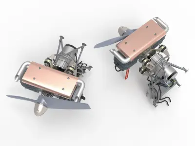 Drone Aircraft Engine 3D model