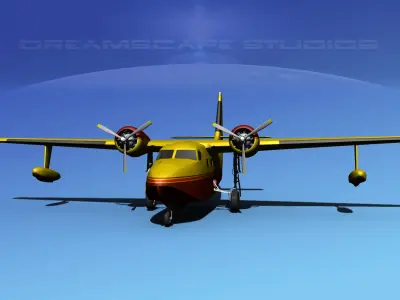 Grumman G-73 Mallard V14 3D model