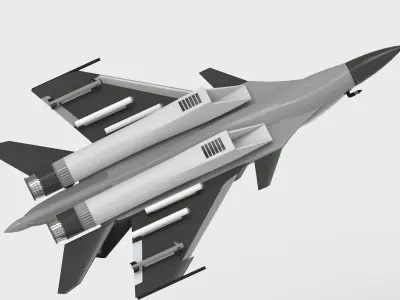 SU-MKI Aircraft 3d model 3D model