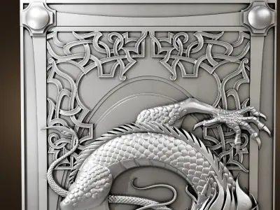 Ancient Chinese dragon Free 3D print model