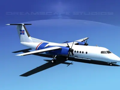 DeHavilland DHC-8-Q300 Icelandic Coast Guard 3D model
