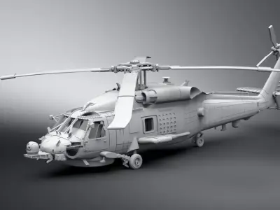 SH60B SeaHawk Scale model 3D print model