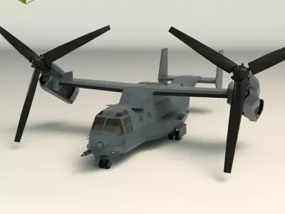Low Poly Military Aircraft 01 Low-poly 3D model