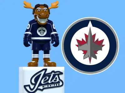 NHL - Winnipeg Jets mascot statue - decor 3D print model