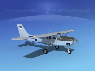Cessna T-41 Mescalero Israeli AF 3D model