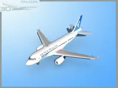 Falcon3D A319 Air New Zealand 3D model