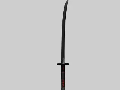 Tanjiros Katana Low-poly 3D model