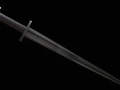 Viking sword Game ready Low-poly 3D model