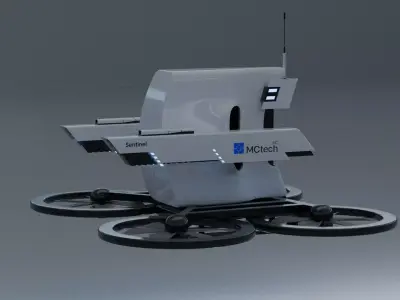 Sentinel military UAV Mctech 3D model