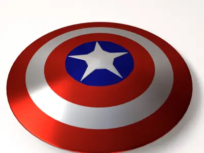 Captain America Shield 3D model