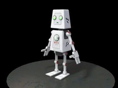 full rigged robokid  3D model