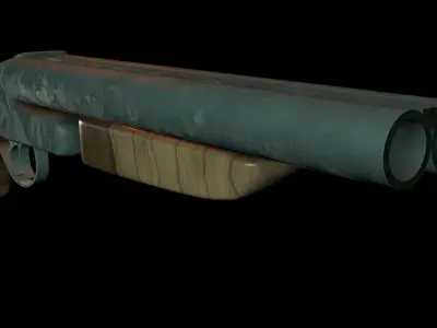 Sawn-Off Double Barrel 3D model