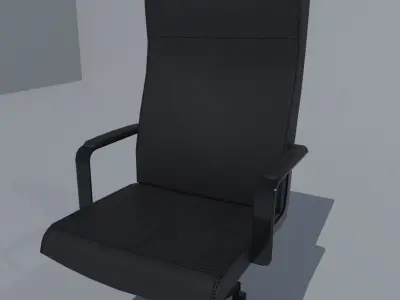Leather Office Chair Free low-poly 3D model